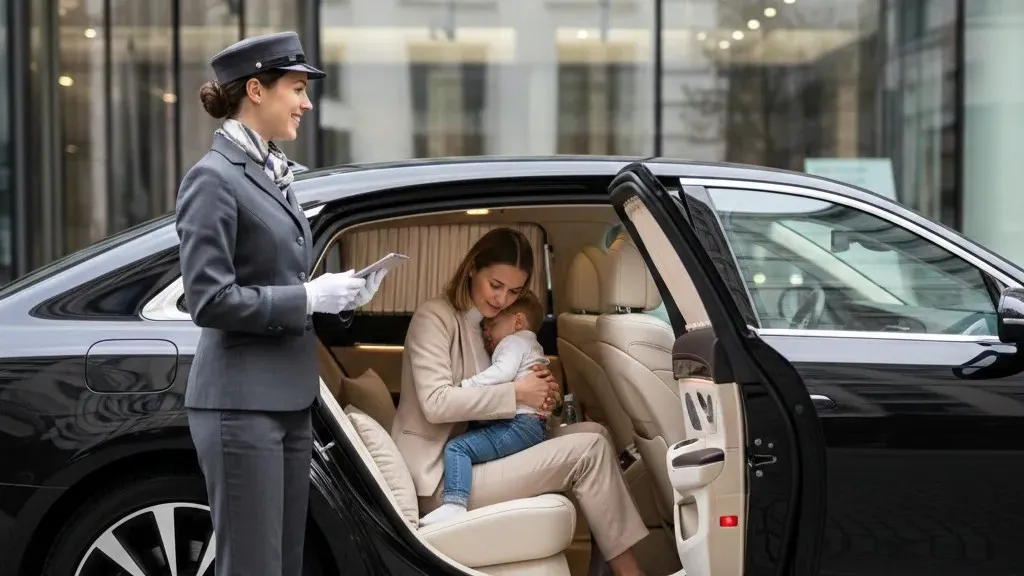 Passenger relaxing in comfort